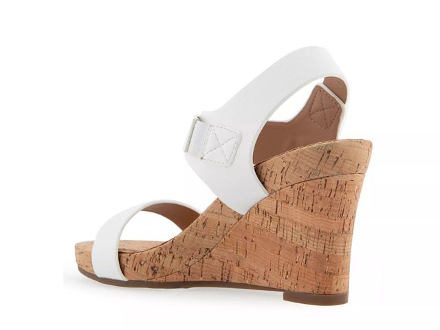 Aerosoles Paisley Women s Wedge Heeled Sandals Size 6.5 White