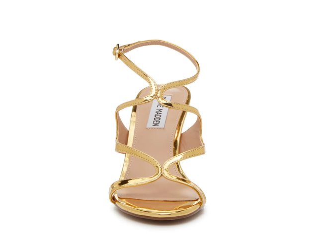 Shop Women's Gold High Heel: 3¼-4" Dress Sandals Size 8 | DSW