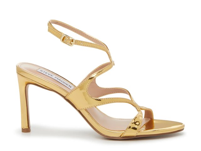 Shop Women's Gold High Heel: 3¼-4" Dress Sandals Size 8 | DSW