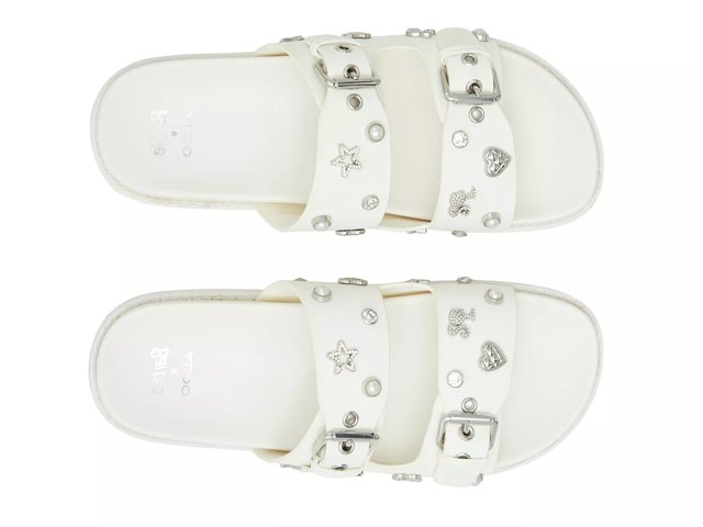 【ALDO】 ★ フラット スライド サンダル ★BARBIEDREAM★ WHITE Aldo x Barbie Barbiedream Slide Sandal - Free Shipping | DSW