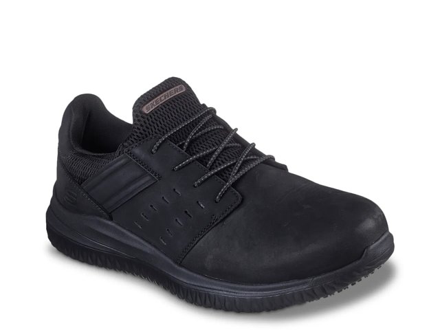 Skechers Extra Wide Width Delson 3.0 SR Work Sneaker Men s Black Size 8.5 Sneakers