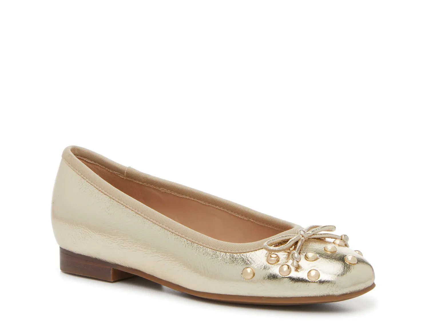 Marc Fisher Tempts Ballet Flat | Women's | Gold Metallic | Size 6 | Flats