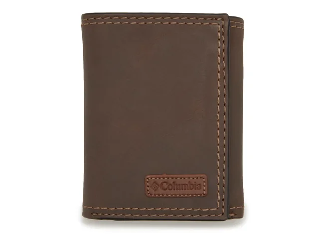 Columbia Brown Leather Trifold Wallet - Free Shipping | DSW