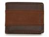 Two-Toned Leather Bifold Wallet Dark Brown view