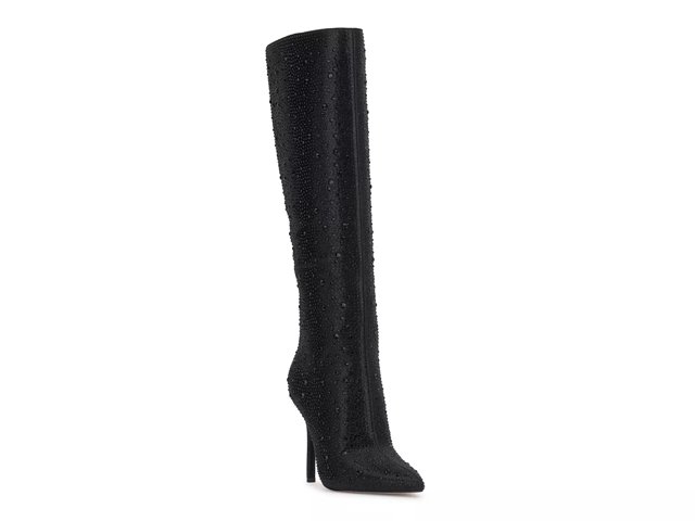 Jessica simpson black leather boots cheap