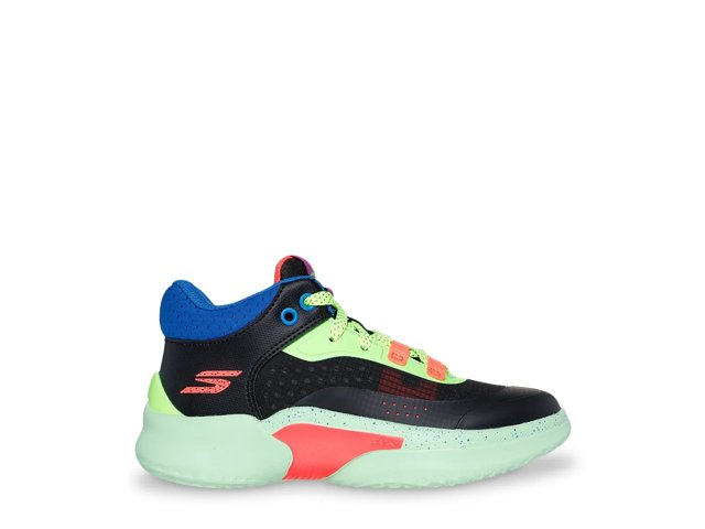 Skechers Boys SKX Court Hype Hooper Hero Washable Basketball Mid Sneakers Youth 1 Youth