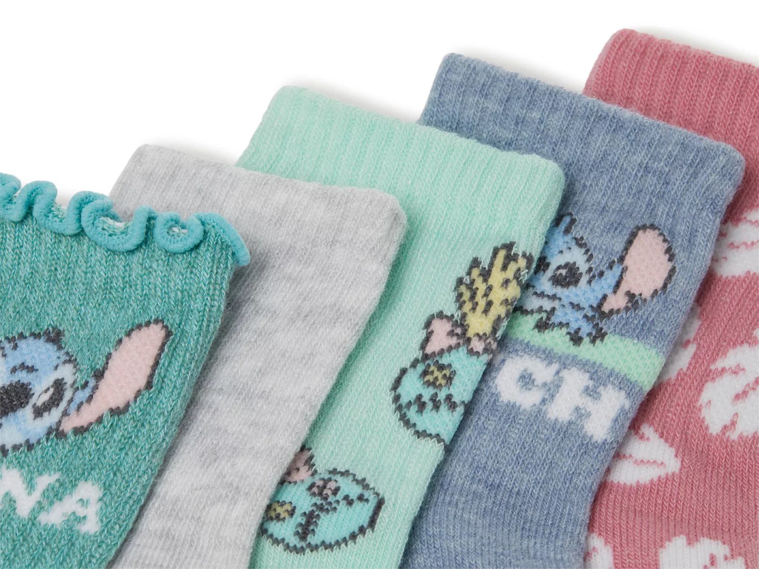 Stitch Kids' Crew Socks - 5 Pack