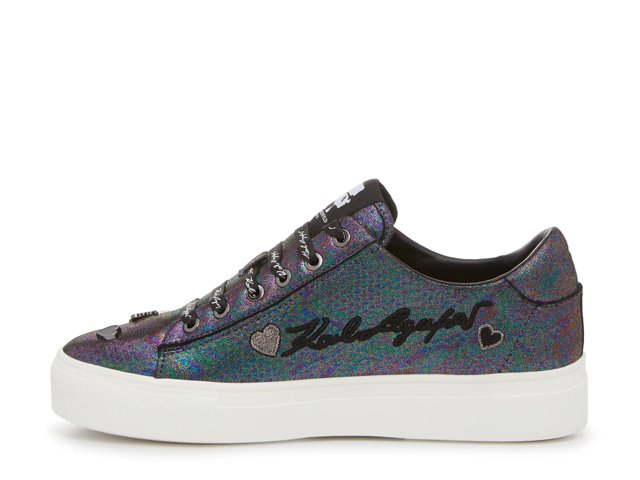 Karl Lagerfeld Paris Cate Pins Lace Up Sneakers Multi