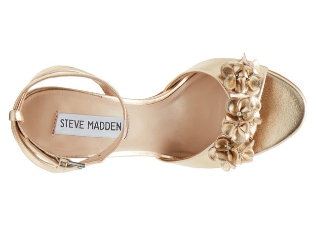 関税なし【Steve Madden】Floral 3D フローラル ヒール サンダル Steve Madden Floral 3D Sandal - Free Shipping | DSW