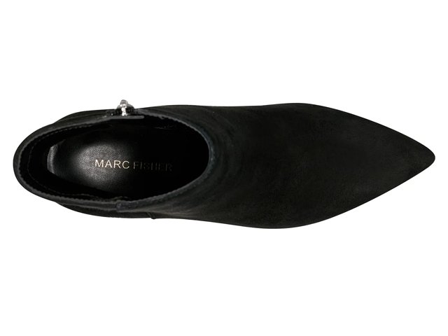 Marc fisher black suede booties clearance