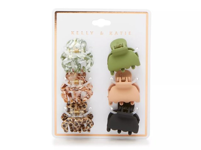 Mini Claw Hair Clip Set - 6 Pack