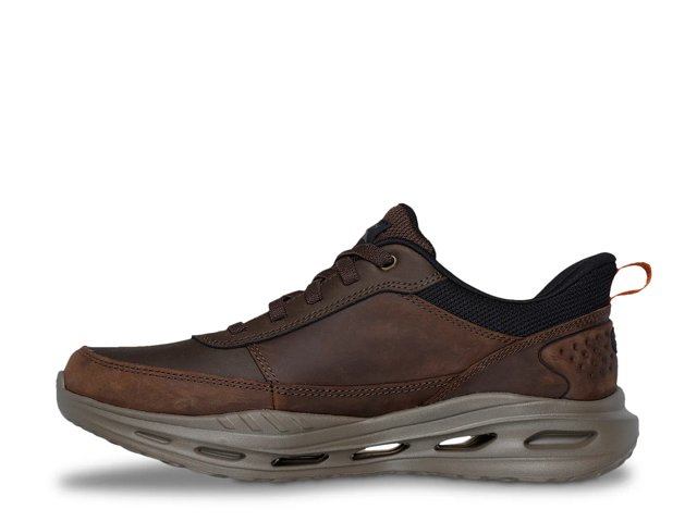 Skechers Men s Slip ins Arch Fit Orvan Moxley Sneaker Size 10.5 Cocoa Leather Synthetic Textile