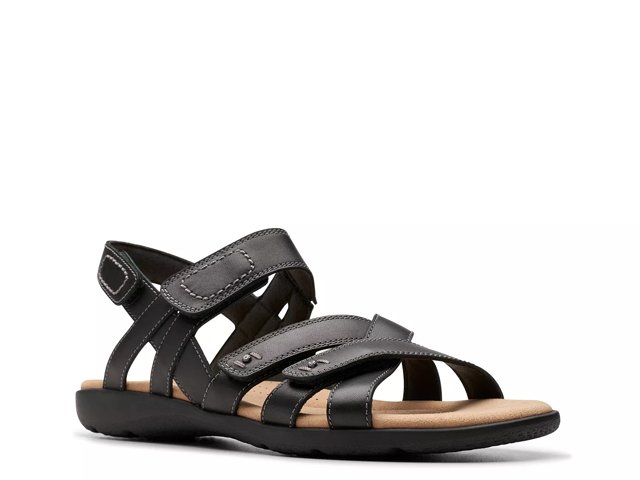 Clarks strappy leather sandals best sale