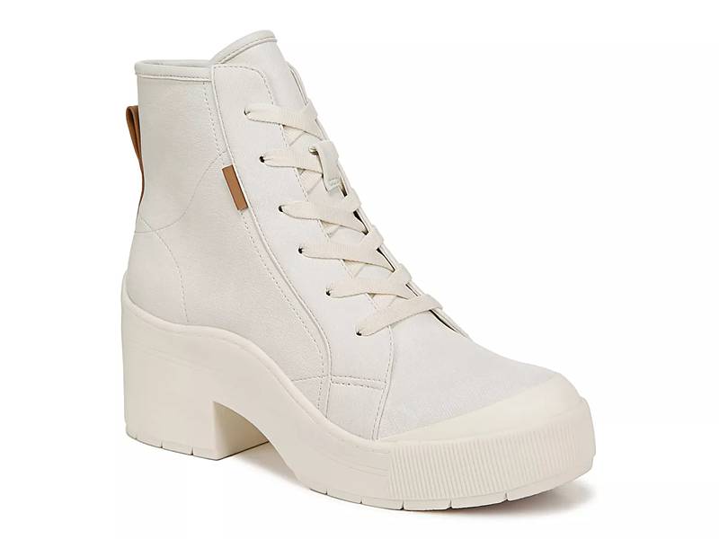 Shop Women s White Combat Lace Up Boots DSW
