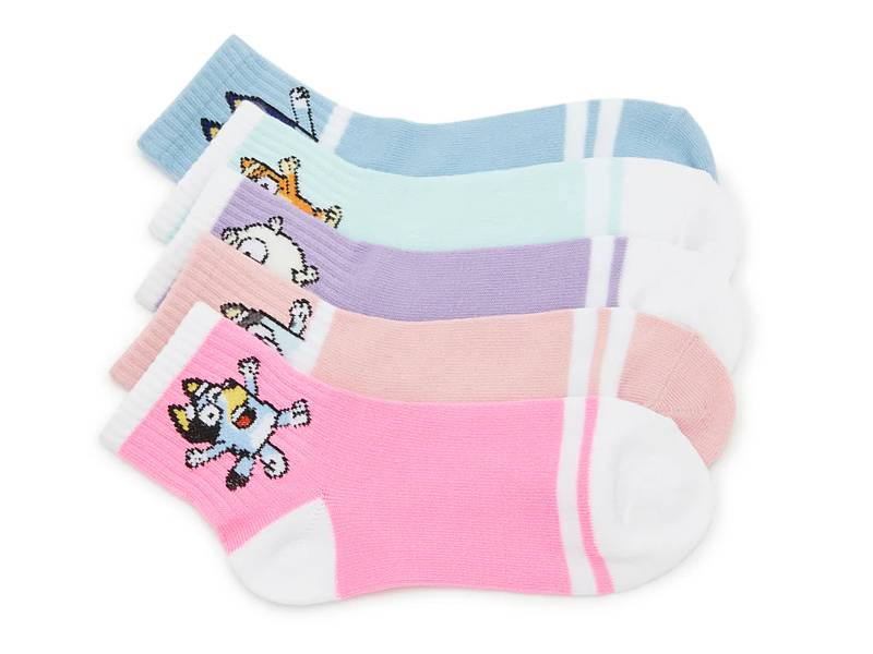 Mario Mario Kids' Crew Socks - 5 Pack - Free Shipping | DSW