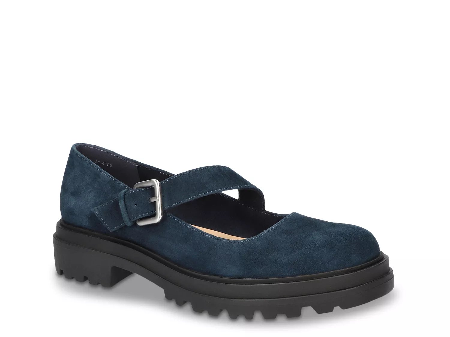 Bella Vita Britt Mary Jane Loafer | Women's | Navy Suede | Size 9 | Loafers | Block | Lug | Mary Jane | Platform