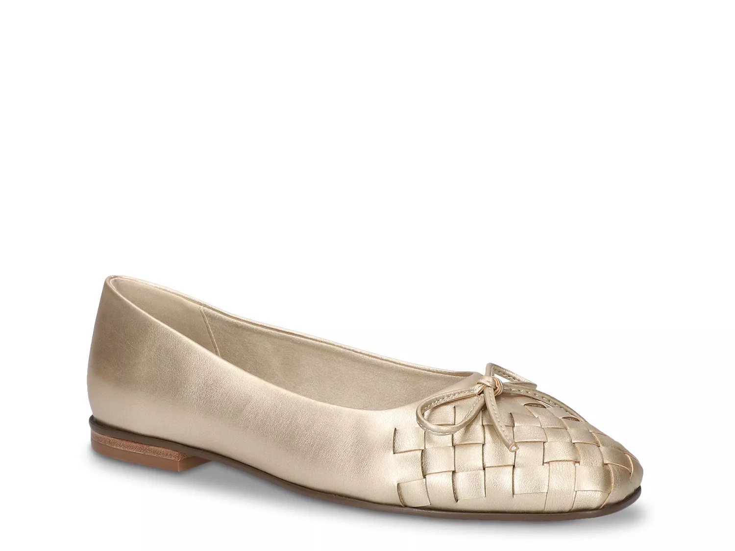 Bella Vita Wide Width Francie Flat | Women's | Gold Metallic | Size 6 | Flats