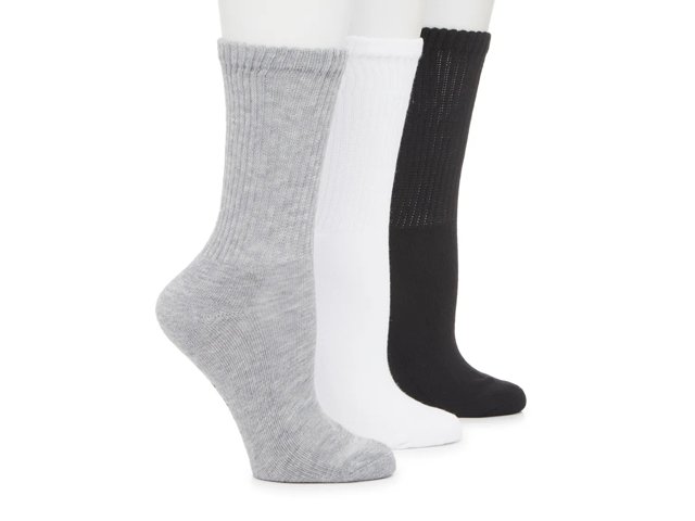 Converse Slouchy Crew Socks Pack Women s Multicolor Size One Size Socks Crew