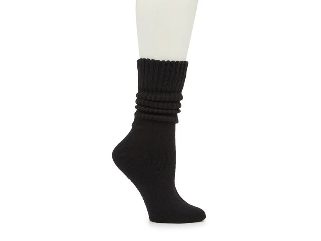 Steve Madden Slouchy Ribbed Crew Single Black SLOUCHYRIBBEDCREWSINGLE