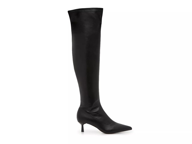 Over the knee boots mid heel hot sale