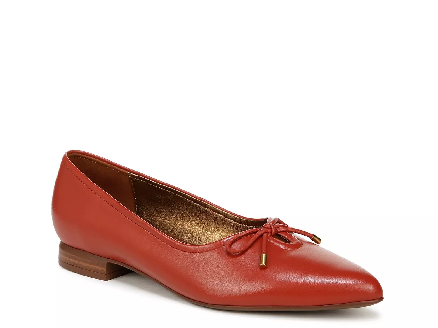 Naturalizer fashion red flat shoes