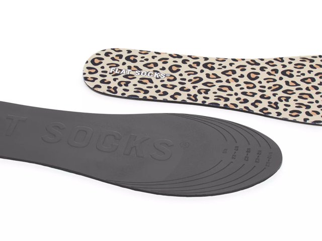 Flat Socks Leopard Insole