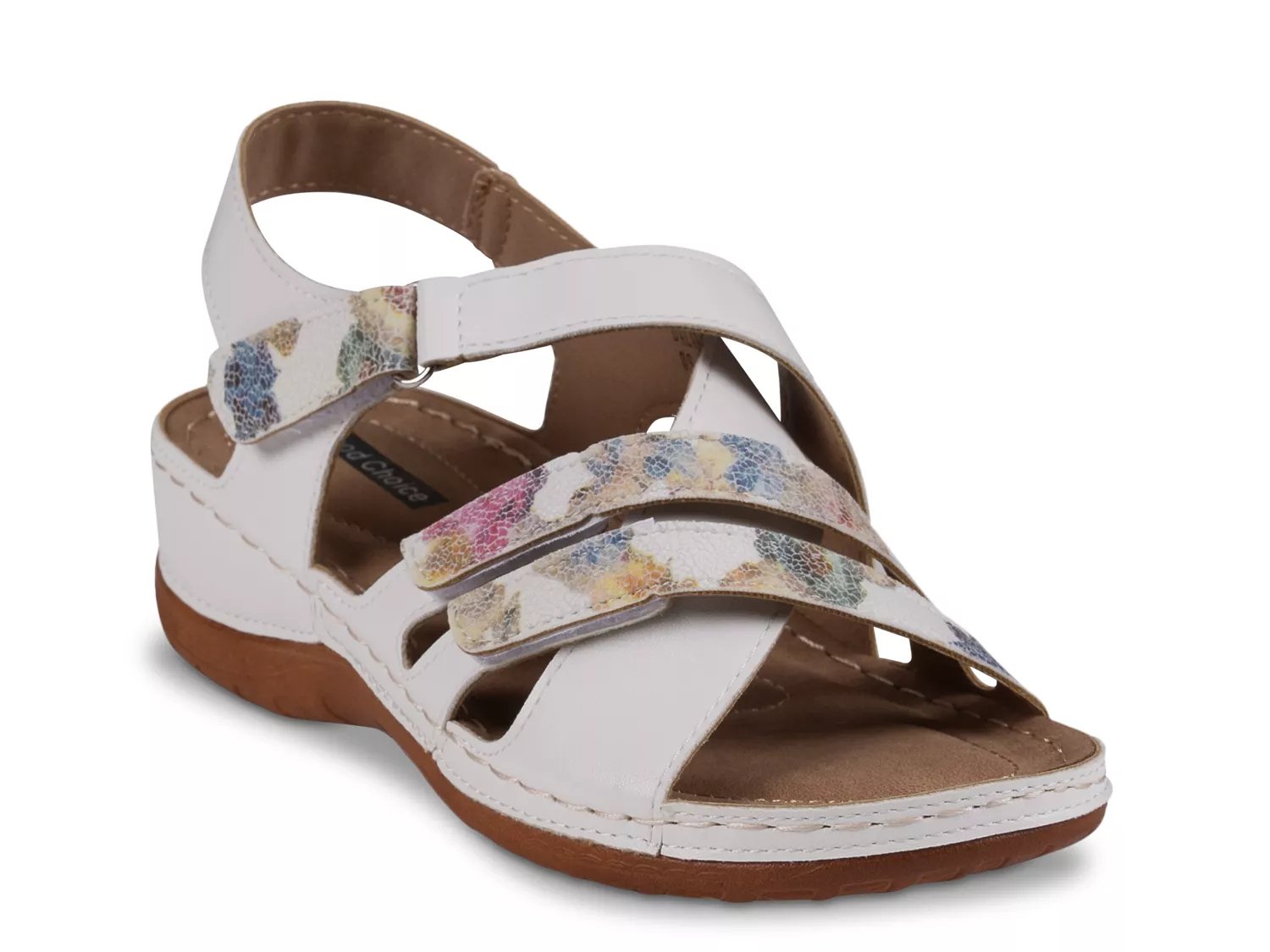 Good Choice Dalary Wedge Sandal | Women's | White | Size 9.5 | Sandals