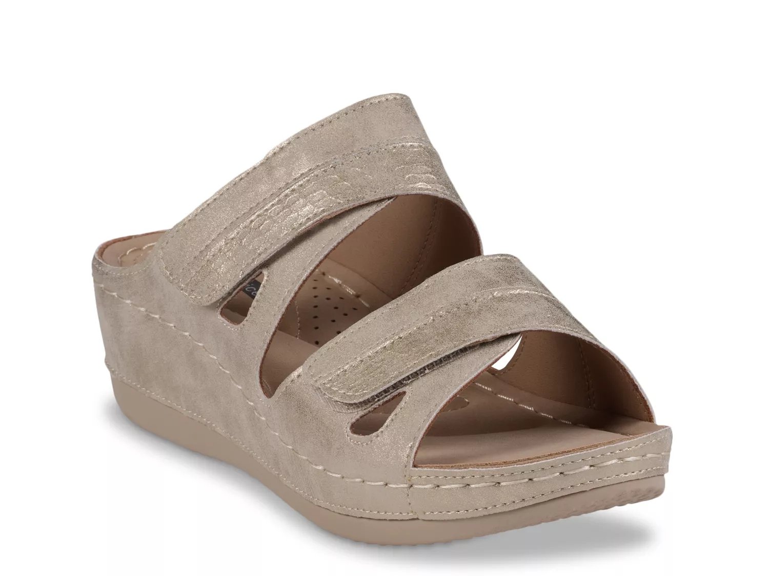 Good Choice Havana Wedge Sandal | Women's | Gold Metallic | Size 9 | Sandals
