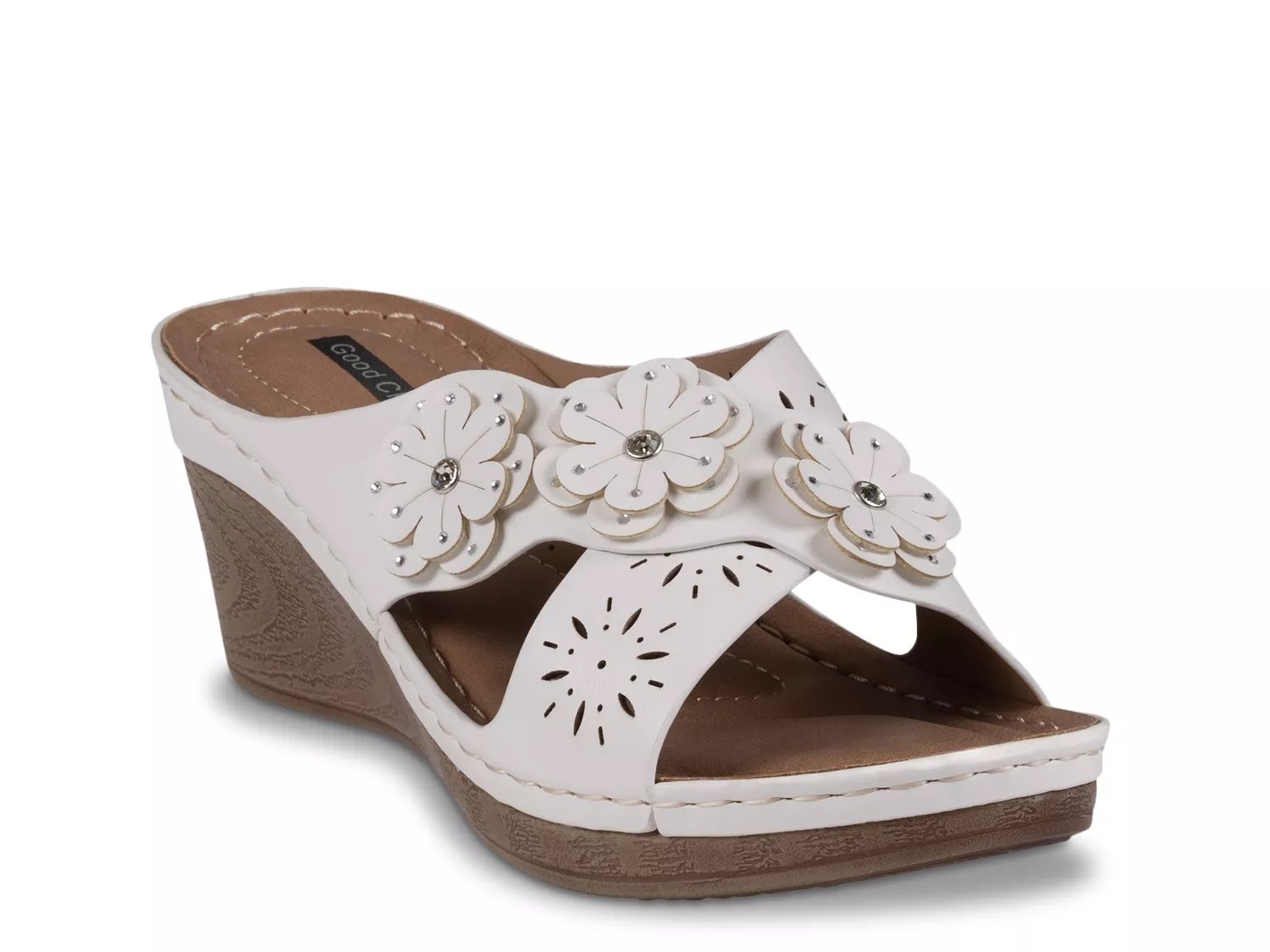 Good Choice Miller Wedge Sandal | Women's | White | Size 6.5 | Sandals