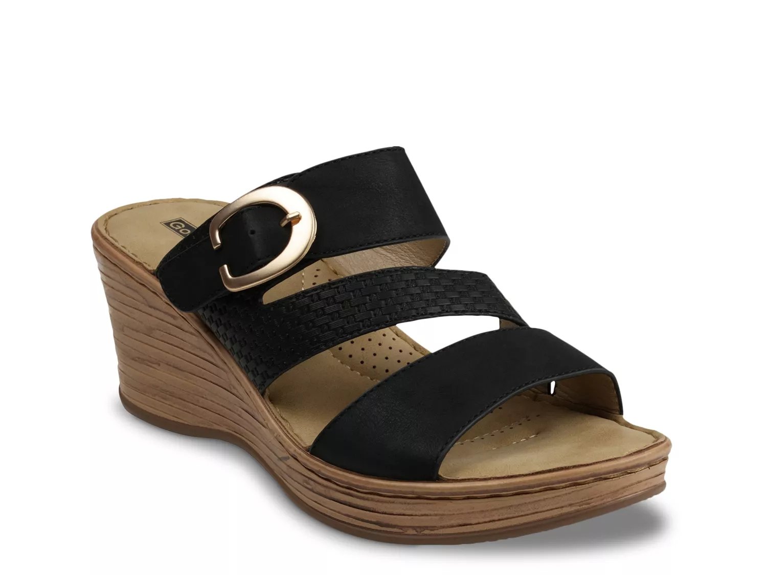 Good Choice Odalis Wedge Sandal | Women's | Black | Size 9 | Sandals