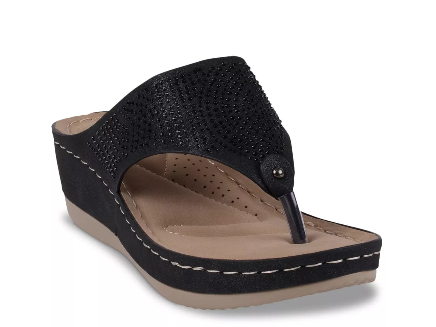 Good Choice Wagner Wedge Sandal | Women's | Black | Size 6.5 | Sandals