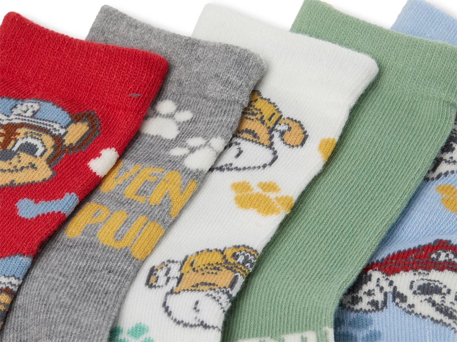 Paw Patrol Kids' Crew Socks - 5 Pack