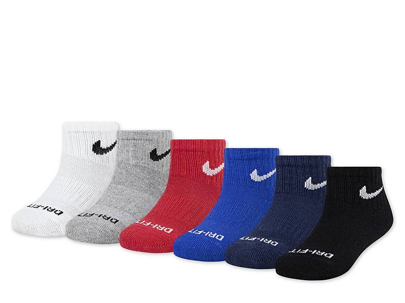 Kids' Quarter Ankle Socks - 6 Pack