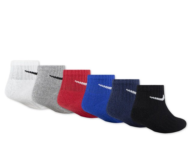 Nike Magic Kids' Quarter Ankle Socks - 6 Pack