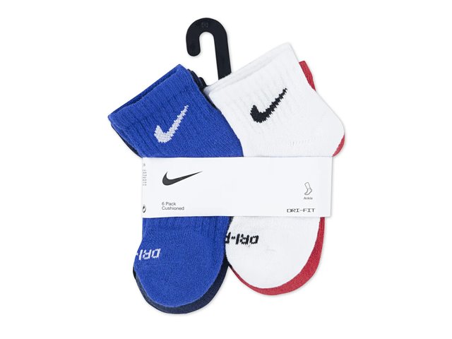 Nike Magic Kids' Quarter Ankle Socks - 6 Pack