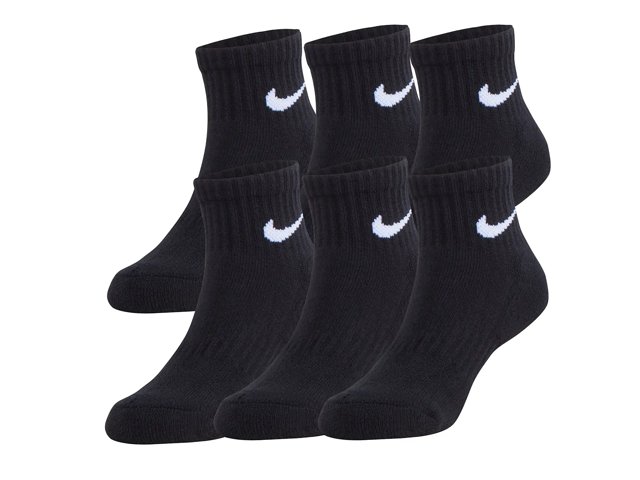Nike Magic Kids' Quarter Ankle Socks - 6 Pack