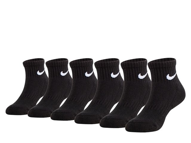 Nike Magic Kids' Quarter Ankle Socks - 6 Pack