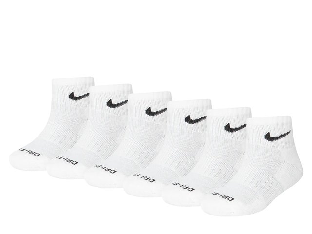 Nike Magic Kids' Quarter Ankle Socks - 6 Pack