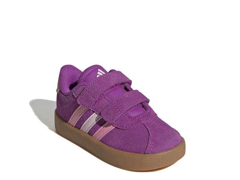 Kids Adidas VL Court 3.0 Shoes Boy s Size 9 T Mint Lilac