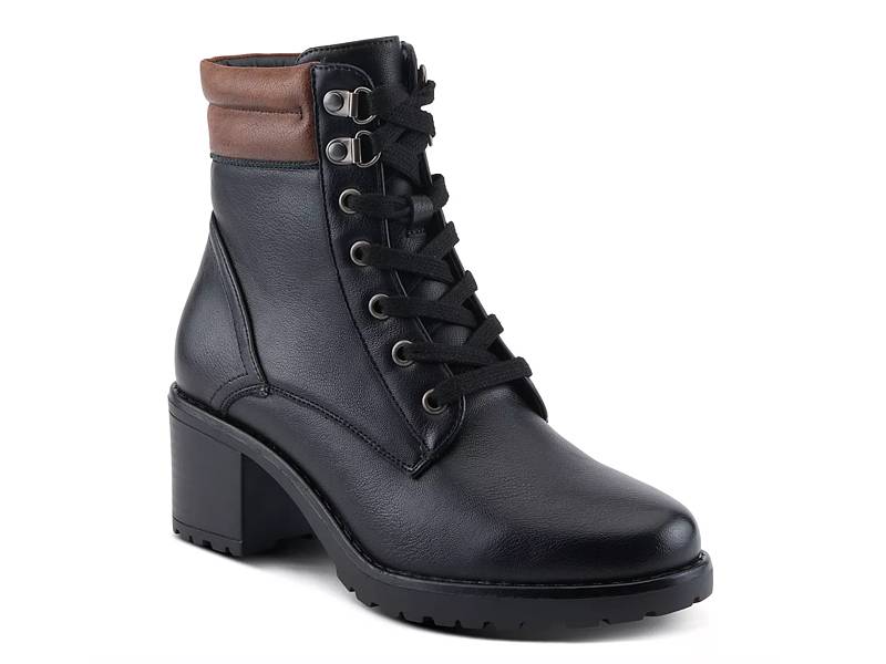 ★Steve Madden★新作★大人気★TROOPA3.0 BLACK★ブーツ TROOPA3.0 Black Leather Lace-Up Booties | Women's Designer