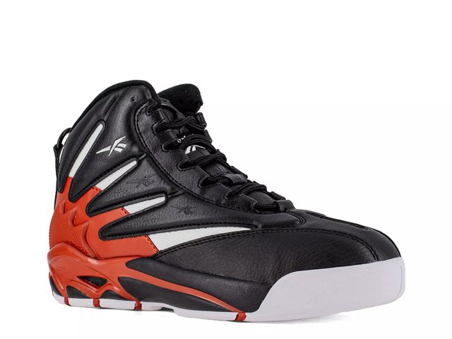 Reebok Work Men s The Blast High Top Composite Toe Work Sneakers Black Red White Size 9.5 M