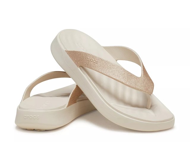 Crocs Getaway Glitter Flip Flop Women s Free Shipping DSW