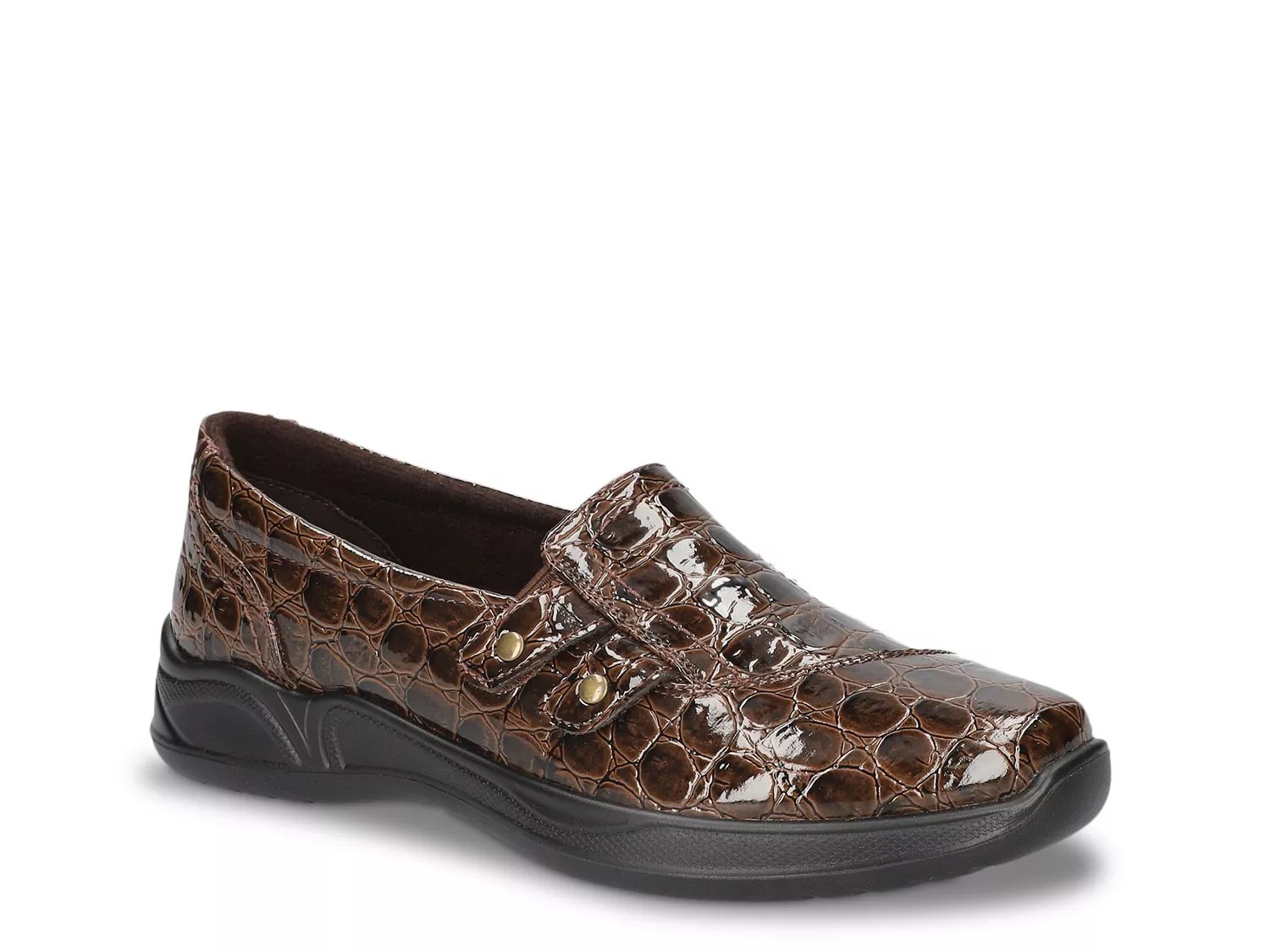 Easy Street Tune SlipOn | Women's | Dark Brown Croc Print | Size 11 | Slip-Ons