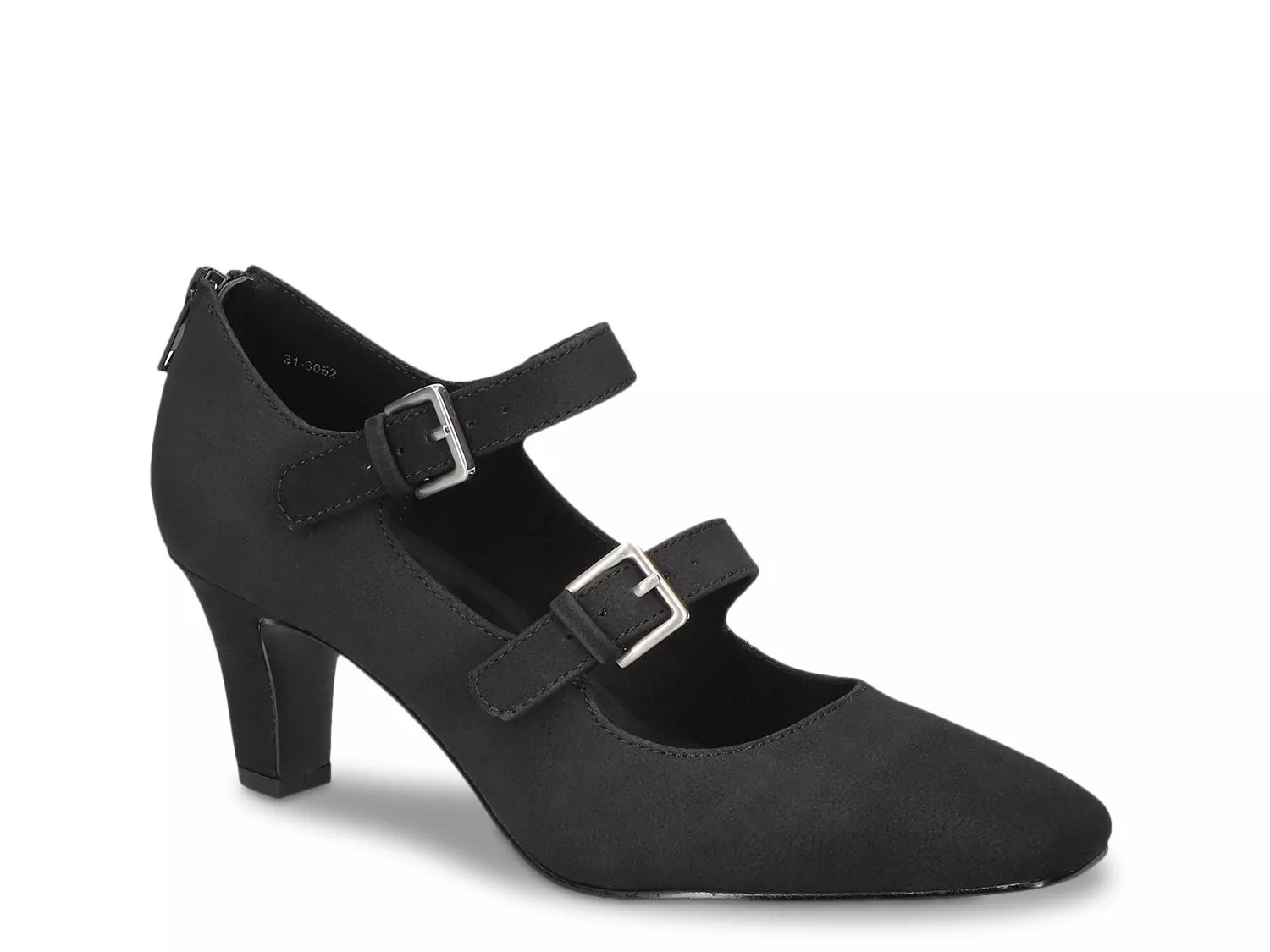 Easy Street Wide Width Willis Mary Jane Pump | Women's | Black Matte | Size 7.5 | Pumps | Mary Jane