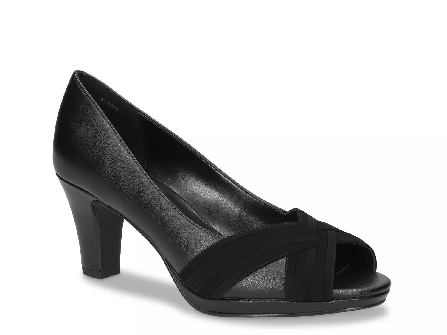 Easy Street Lavish Platform Pump | Women's | Black Combo | Size 8 | Pumps