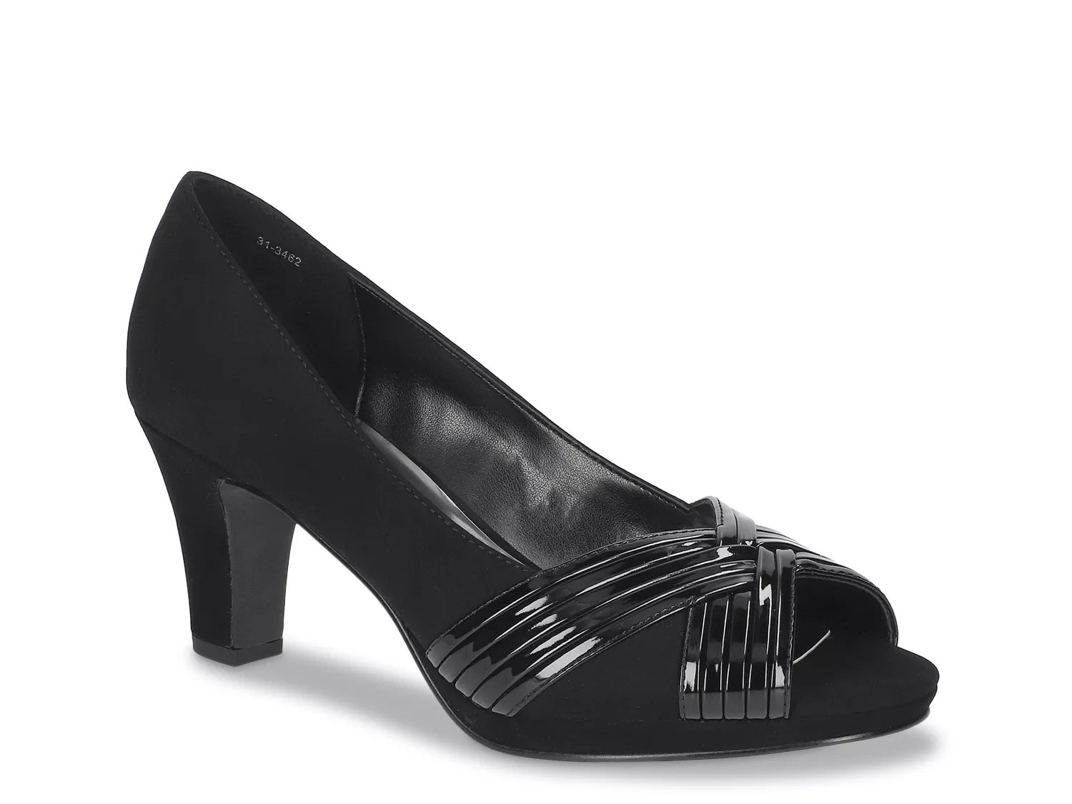 Easy Street Lavish Platform Pump | Women's | Black Faux Suede | Size 9 | Pumps