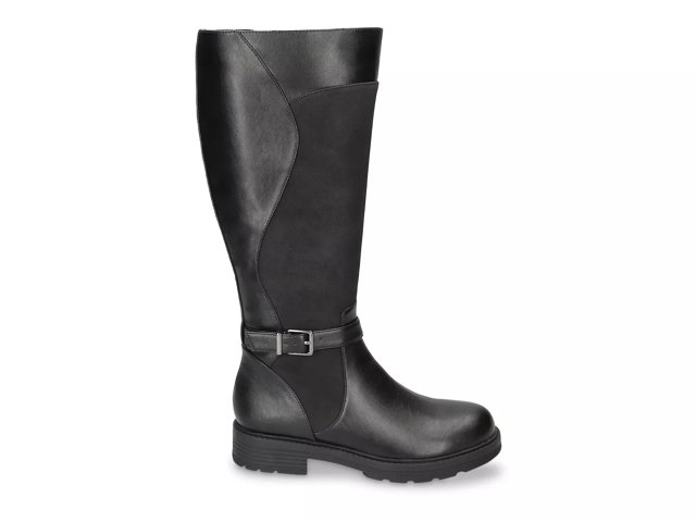 Gray extra wide calf boots top