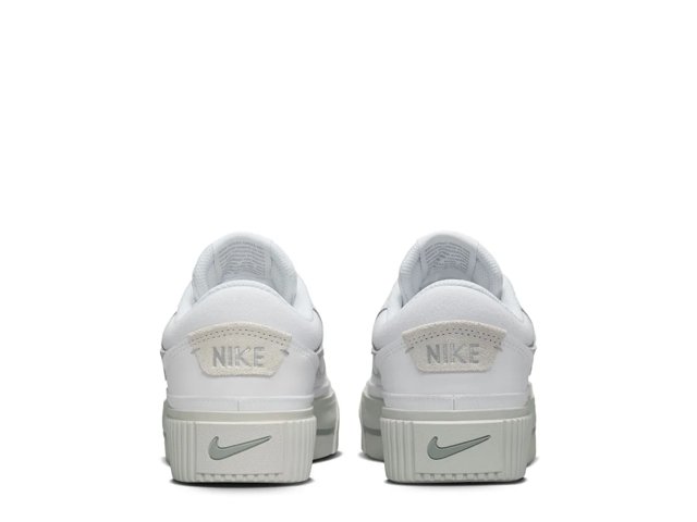NIKE★WMNS COURT LEGACY★WHITE/LLIC SILVER Nike Wmns Court Legacy Lift White Metallic Silver Women