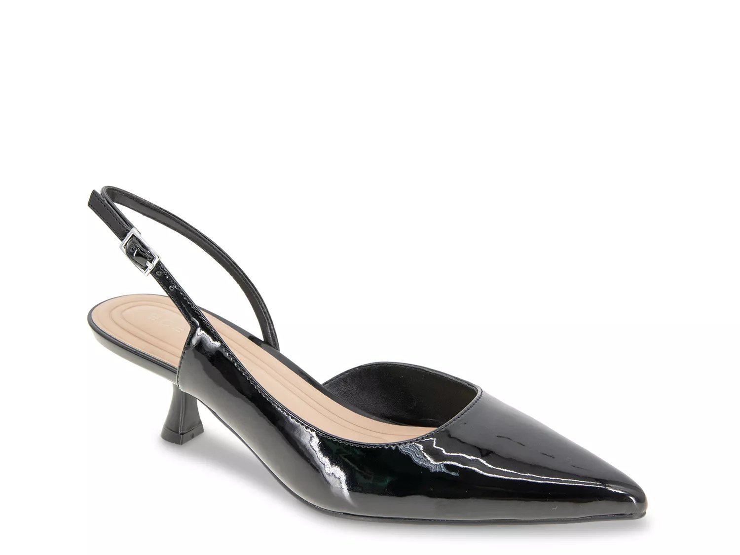 BCBGeneration Kittie Pump | Women's | Black Patent | Size 5.5 | Pumps | Kitten | Slingback