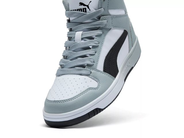 Puma Kids Rebound Layup Synthetic Leather Hook and Loop